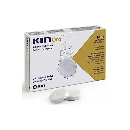 Kin Oro Tabletas Limpiadoras 30 Unidades