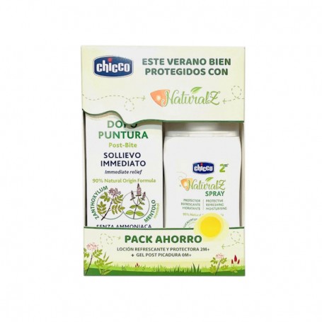 CHICCO PACK AHORRO SPRAY PROTECTOR REFRESCANTE 100ML + GEL POST PICADURA 10ML