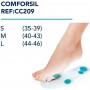 PRIM Plantillas Con Descargas Antiimpacto De Silicona Comforsil 2 Unidades Talla S -35-39