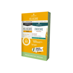 HELIOCARE PACK 360 SPF 50+ GEL OIL FREE 50 ML+ ENDOCARE RADIANCE 4 AMPOLLAS OIL FREE