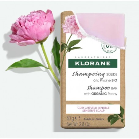 KLORANE CHAMPÚ SOLIDO A LA PEONIA BIO