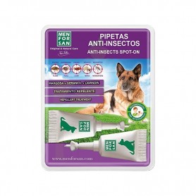 MEN FOR SAN pipeta Anti Insectos para perros 2 unidades