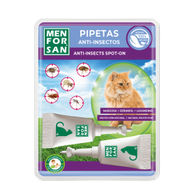 MENFORSAN PIPETAS ANTI-INSECTOS PARA GATOS 2 unidades.