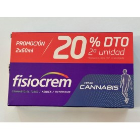 Fisiocrem Crema Cannabis Duplo 60ml + 60ml
