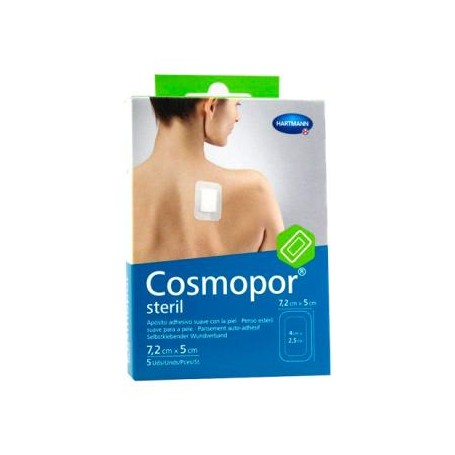 Cosmopor Steril Apósito autoadhesivo 7.2cm x 5cm (5 APOSITOS)