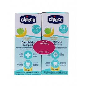 PASTA DENTAL INFANTIL CHICCO 2 TUBO 50 ML