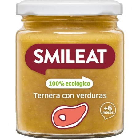 SMILEAT PURÉ TERNERA CON VERDURAS 100% ECOLÓGICA 230G