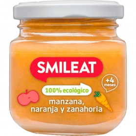 SMILEAT tarrito de manzana, naranja y zanahoria