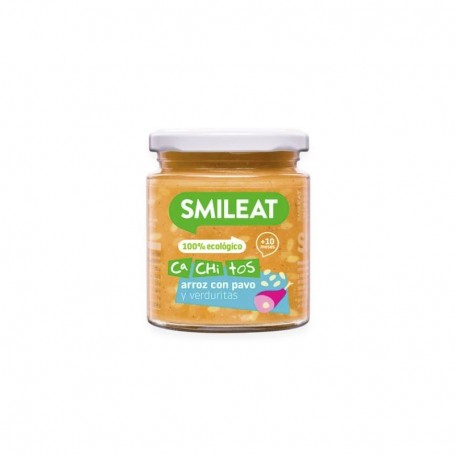 SMILEAT Tarrito Ecológico Cachitos Arroz con Pavo y Verduras