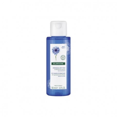 Klorane Loción Floral Desmaquillante de Ojos Sensibles al Aciano, 100 ml