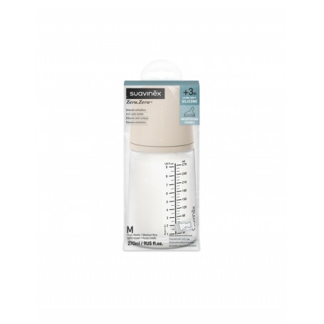 Suavinex biberón anticólico T silicona + 3 meses 1 envase 270ml