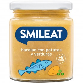 tarrito de bacalao con patatas y verduras desde 6 meses envase 230 g