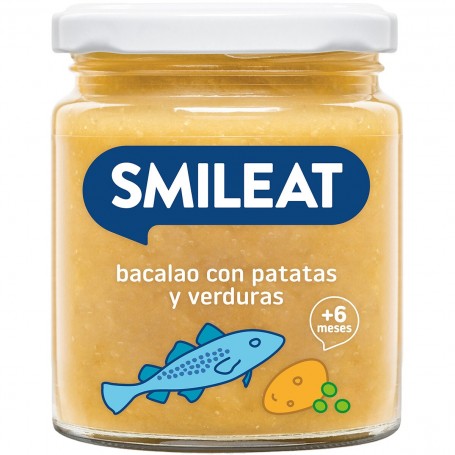 tarrito de bacalao con patatas y verduras desde 6 meses envase 230 g
