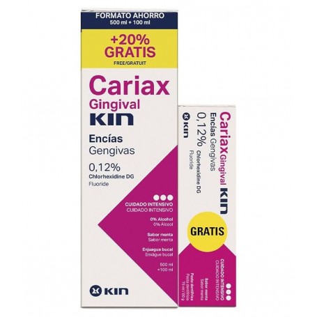 CARIAX GINGIVAL ENJUAGUE BUCAL 1+ PASTA