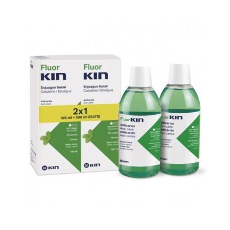 Fluor Kin Colutorio Anticaries 500ml x2 unidades