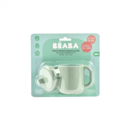 TAZA SILICONA VERDE SALVIA BEABA 170 ML