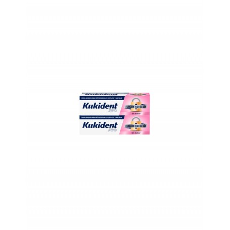 KUKIDENT PRO FIJACION TODO EL DIA SABOR NEUTRO DUPLO 2X47GR