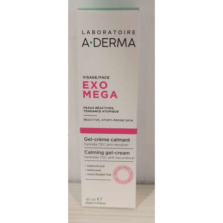 EXOMEGA gel crema facial calmante