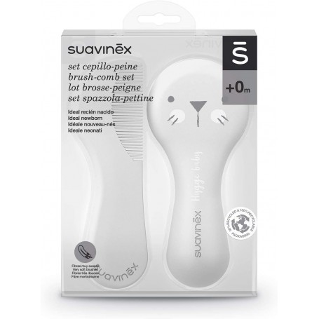 SUAVINEX CEPILLO Y PEINE COLOR GRIS +0M