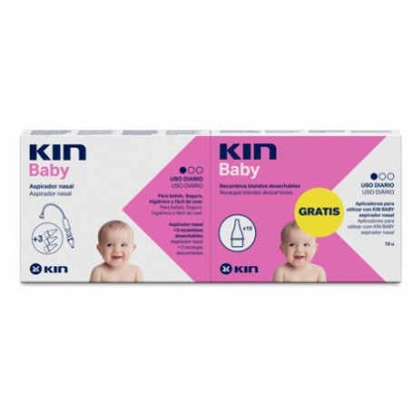 Kin Baby Aspirador Nasal + 10 Recambios Gratis