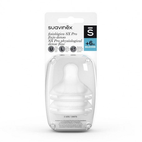Suavinex Tetina Fisiologica SX Pro Flujo Medio 6M+ 2uds