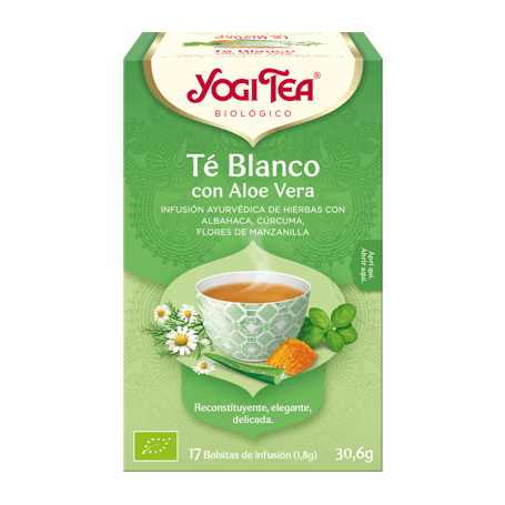 Yogi Tea Té Blanco con Aloe Vera 17 Bolsitas