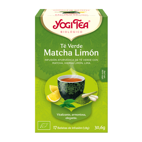 Yogi Tea Té Verde Matcha Limón 17 Bolsitas