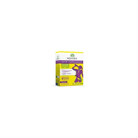 AQUILEA DETOX+QUEMAGRASAS 10 STICKS SOLUBLES SABOR PIÑA