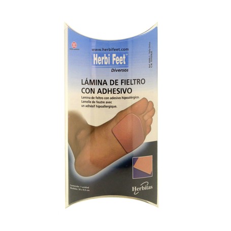 Herbi Feet Lámina De Fieltro Con Adhesivo