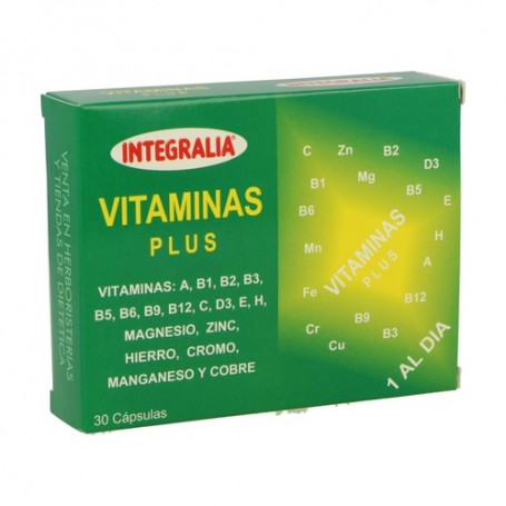 INTEGRALIA VITAMINAS PLUS 30 CÁPSULAS APTO PARA VEGANOS