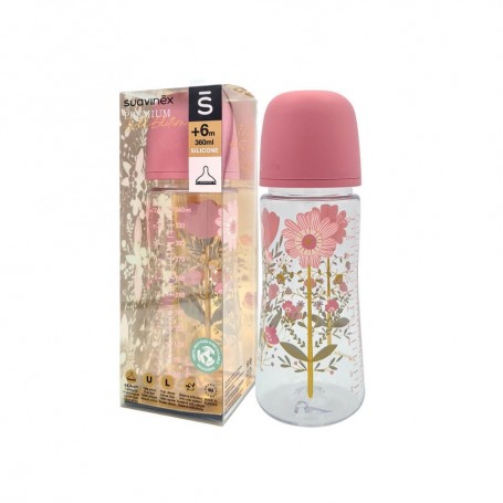 Suavinex Premium Biberón Gold Edition 360 ml SX Pro Silicona +6 M 1 ud