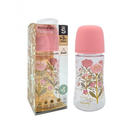 Suavinex Premium Biberón Gold Edition 270 ml SX Pro Silicona +3 M 1 ud