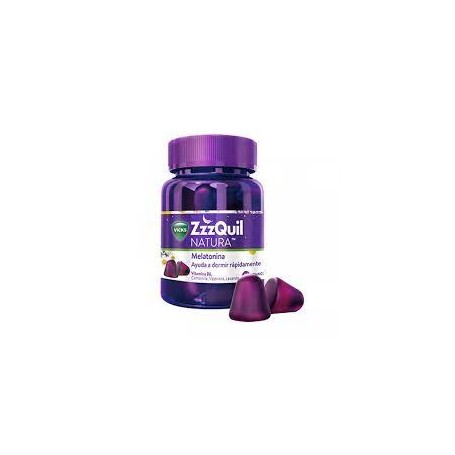 ZzzQuil Natura Gummies Melatonina 1mg y Valeriana 30 unidades